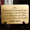 Plachet auriu cu suport, Eu Domnul Dumnezeul tau...
